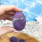 Flashy Purpurite Crystal Palm Stone