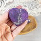 Flashy Purpurite Crystal Heart