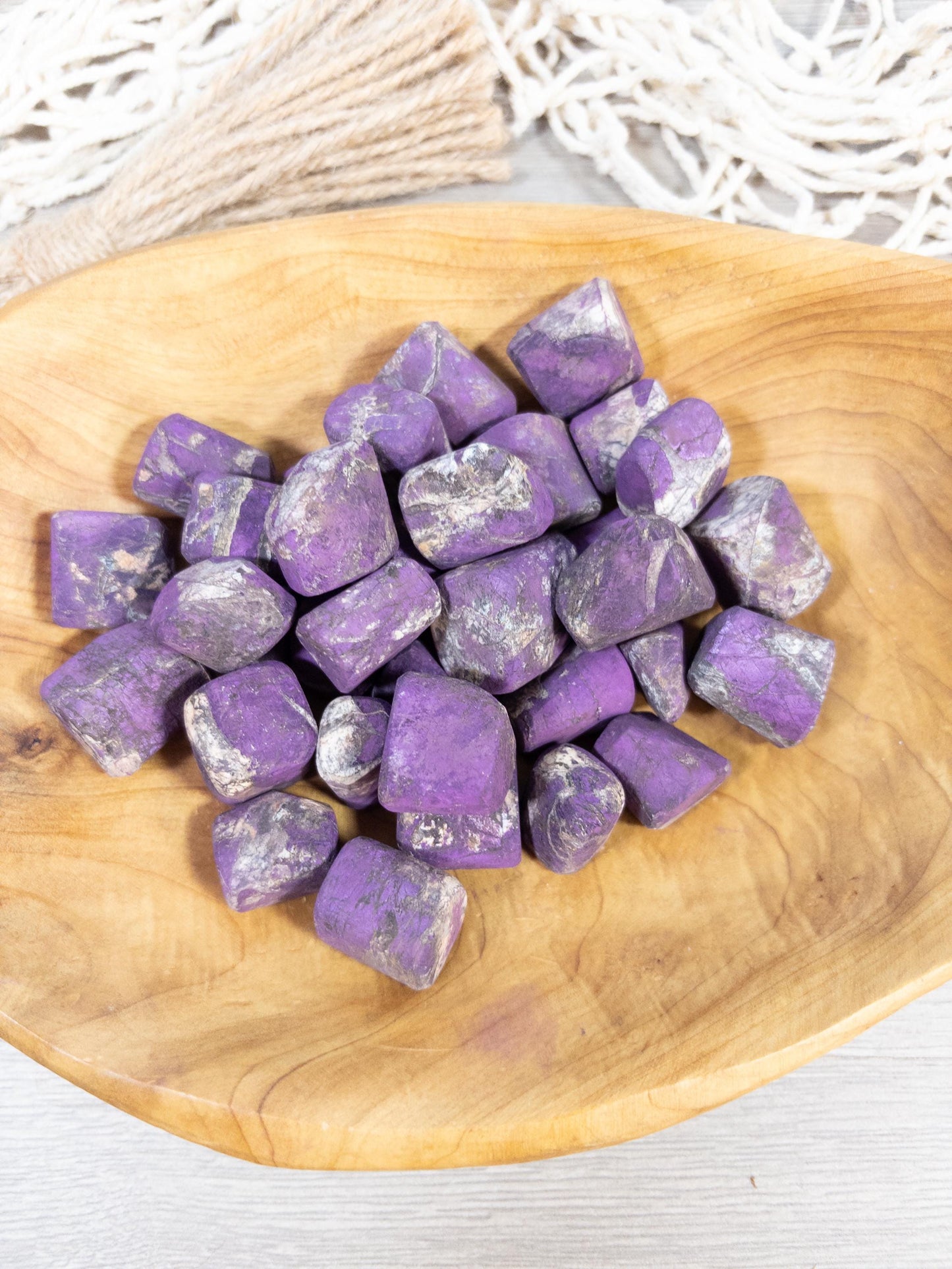 Flashy Purpurite Crystal Tumbled Stone