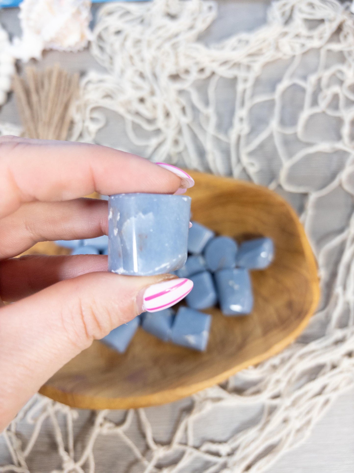 Angelite Crystal Tumbled Stone