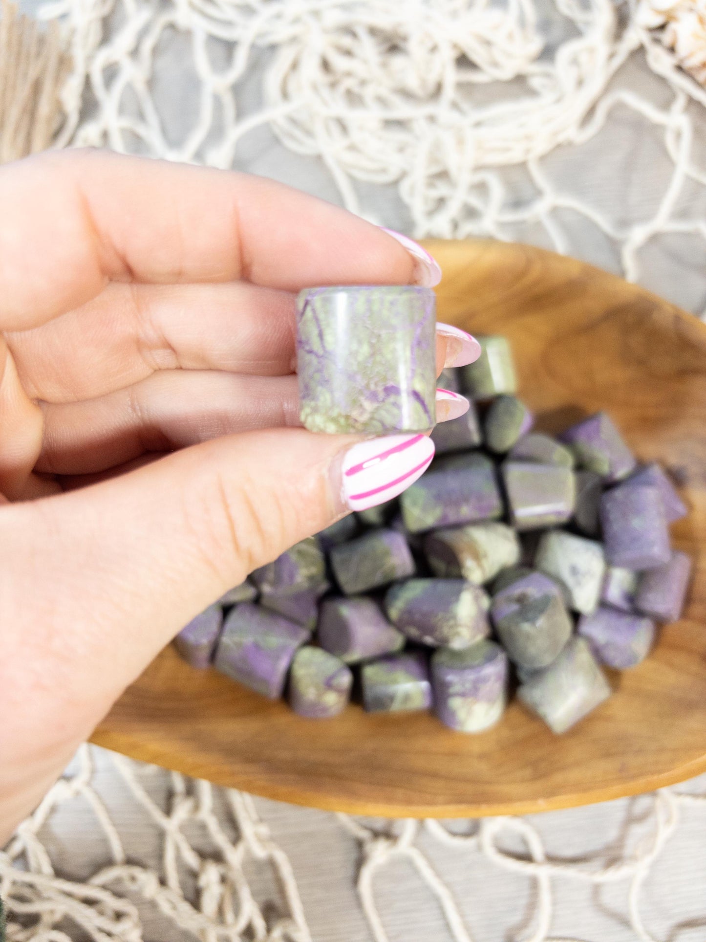 Stichtite Crystal Tumbled Stone