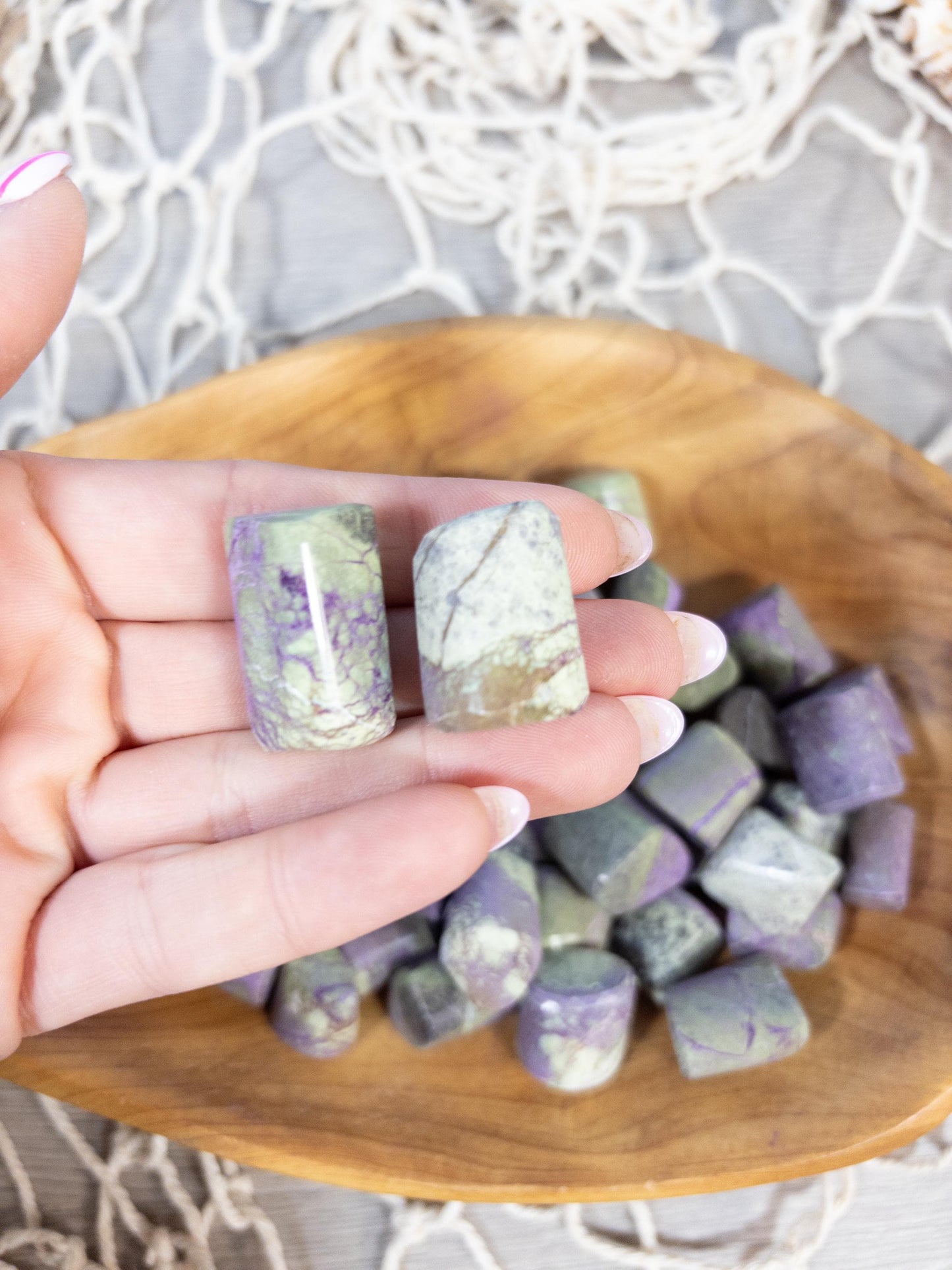 Stichtite Crystal Tumbled Stone