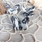 Zebra calcite 3D butterfly carving