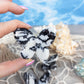 Zebra calcite 3D butterfly carving