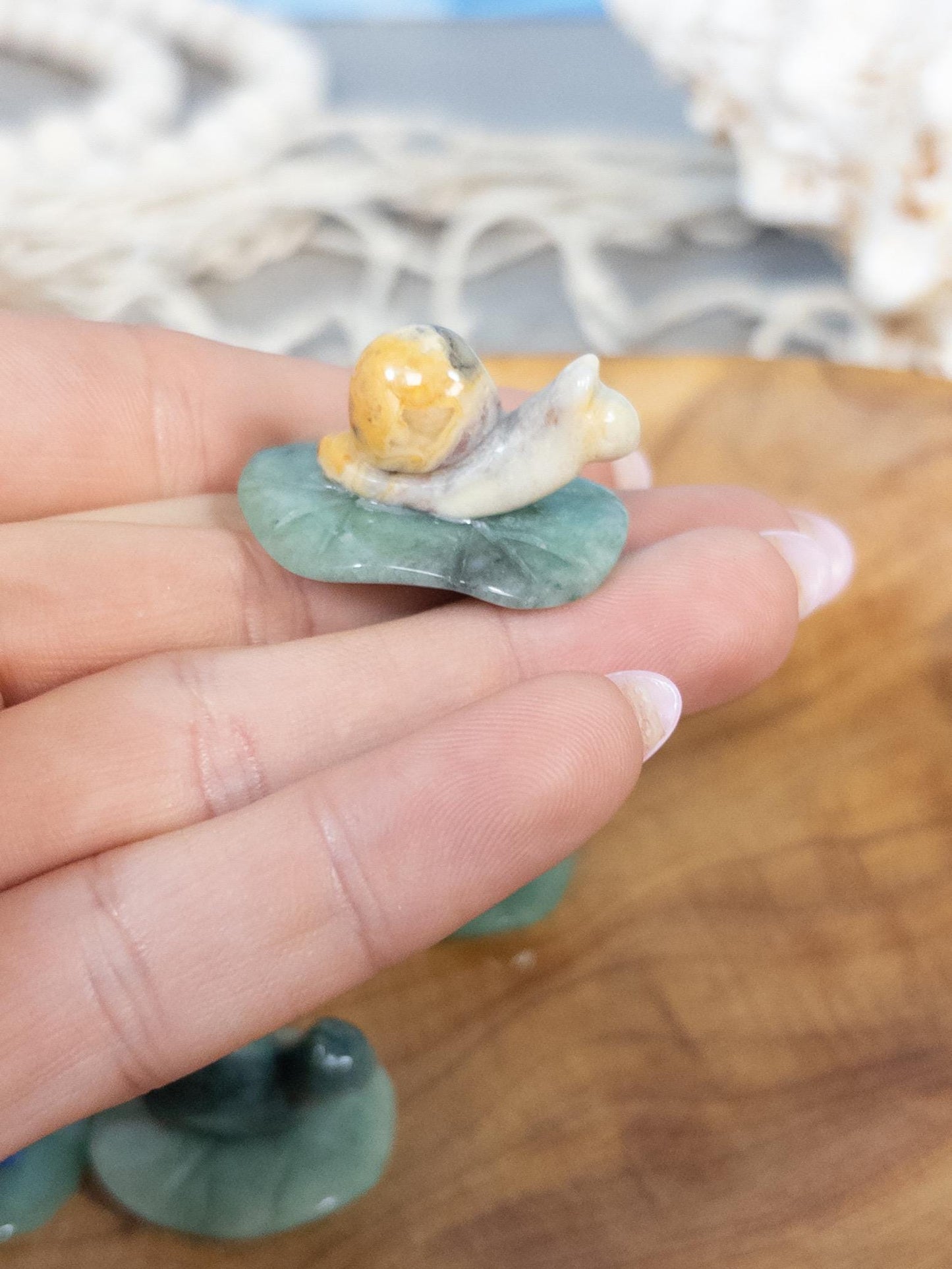 1 Intuitively Chosen Crystal Snail Carving