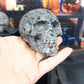 1 Yooperlite UV reactive Skull Carving