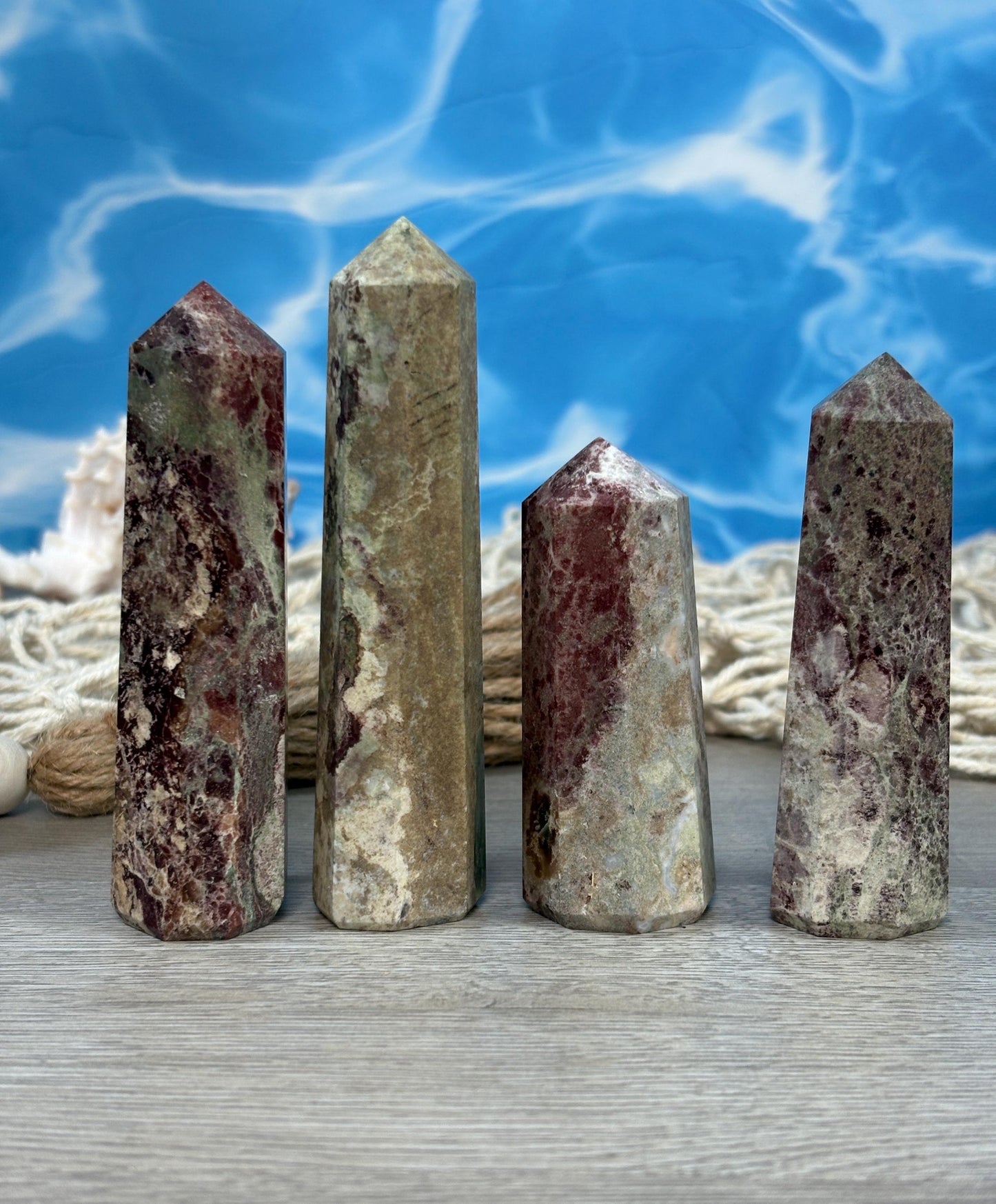 Uniquely Crafted Unicorn Jasper Crystal Towers