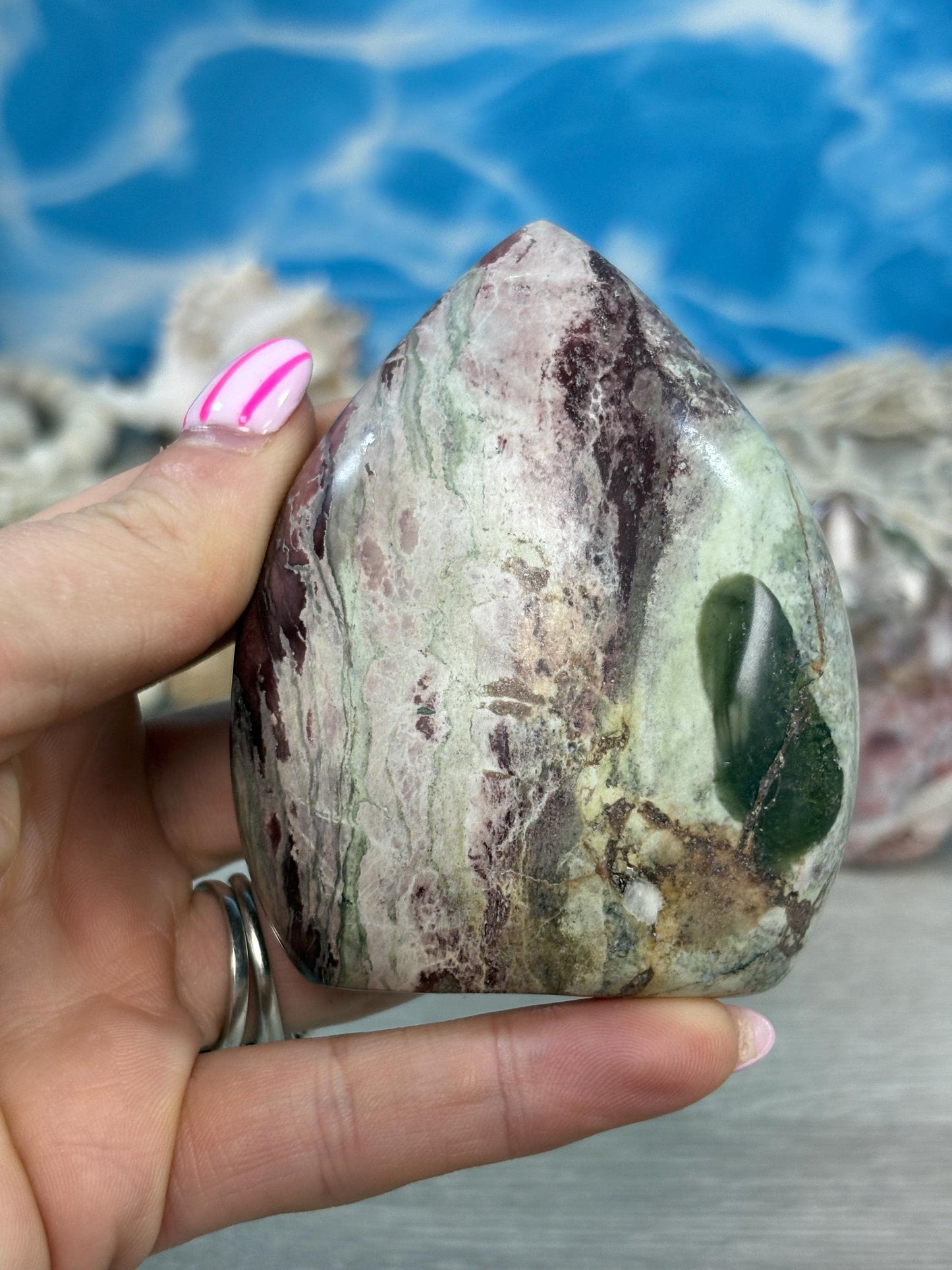 Uniquely Crafted Unicorn Jasper Crystal Flames