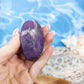 Flashy Purpurite Crystal Palm Stone