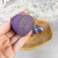 Flashy Purpurite Crystal Heart
