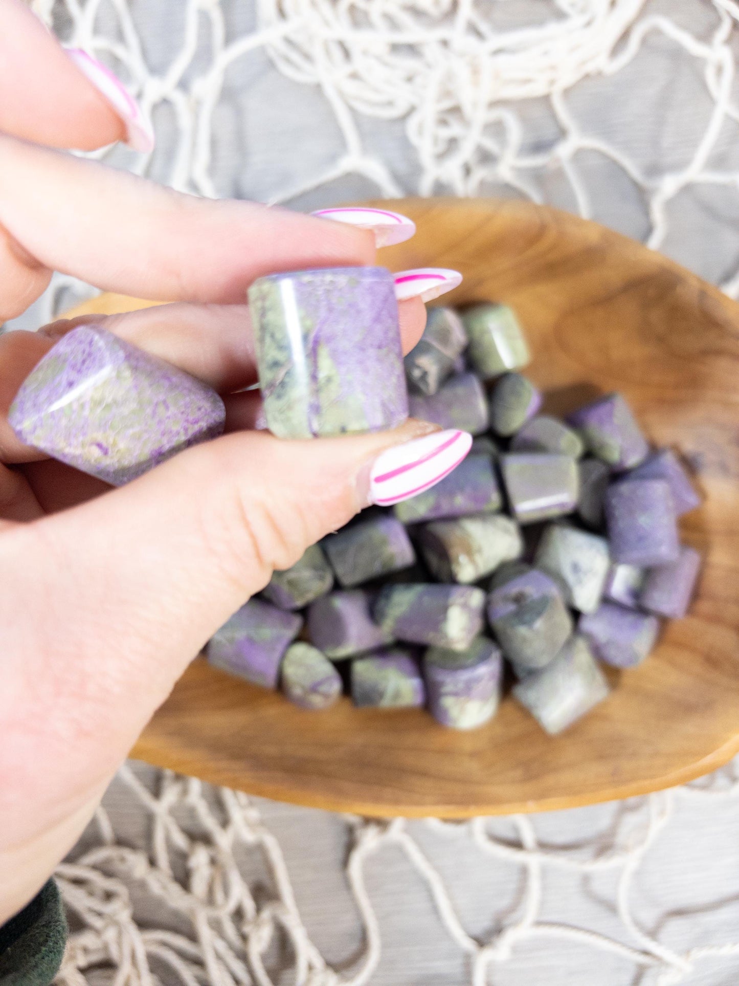 Stichtite Crystal Tumbled Stone
