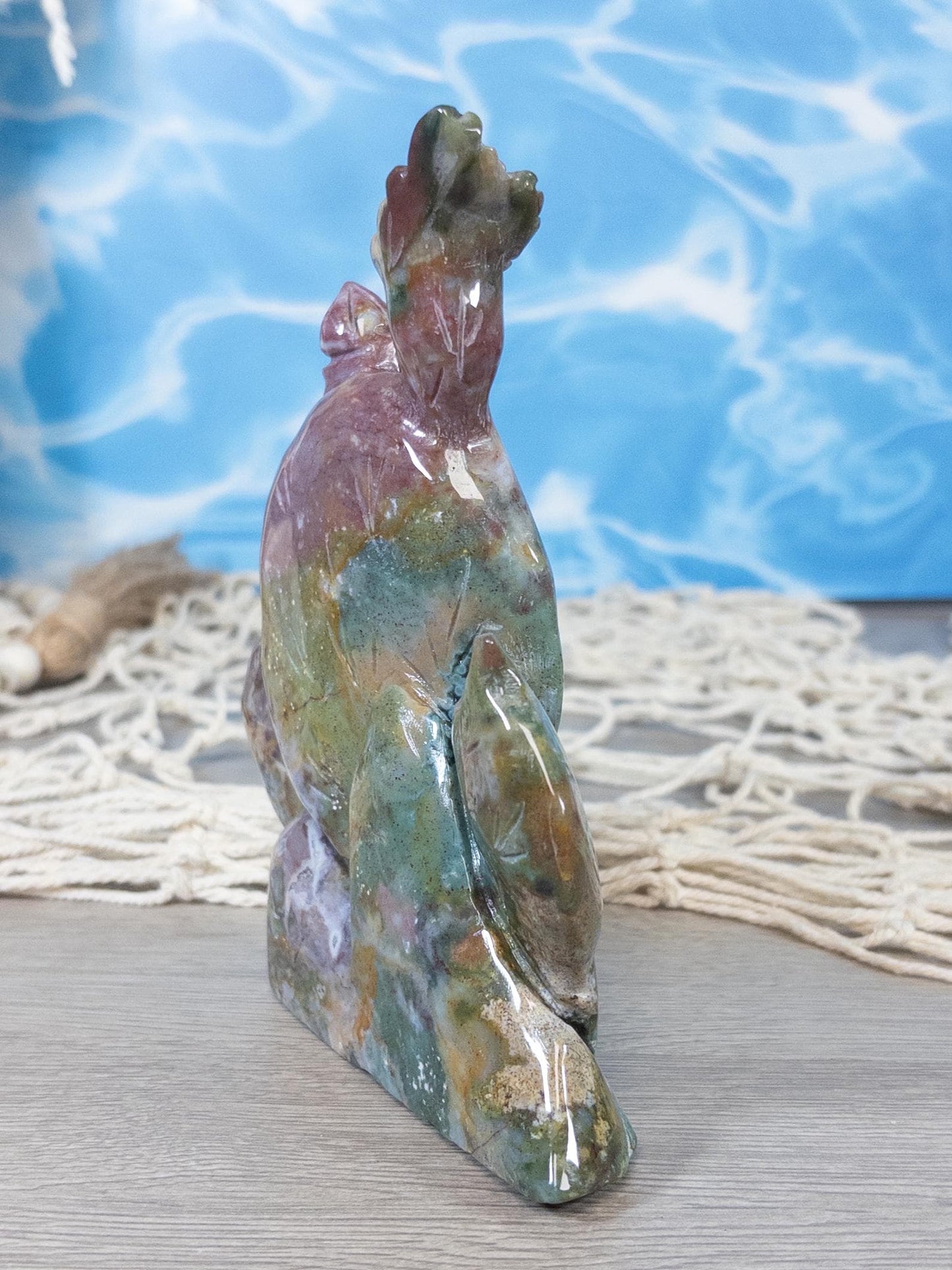 Ocean Jasper Cactus Carving