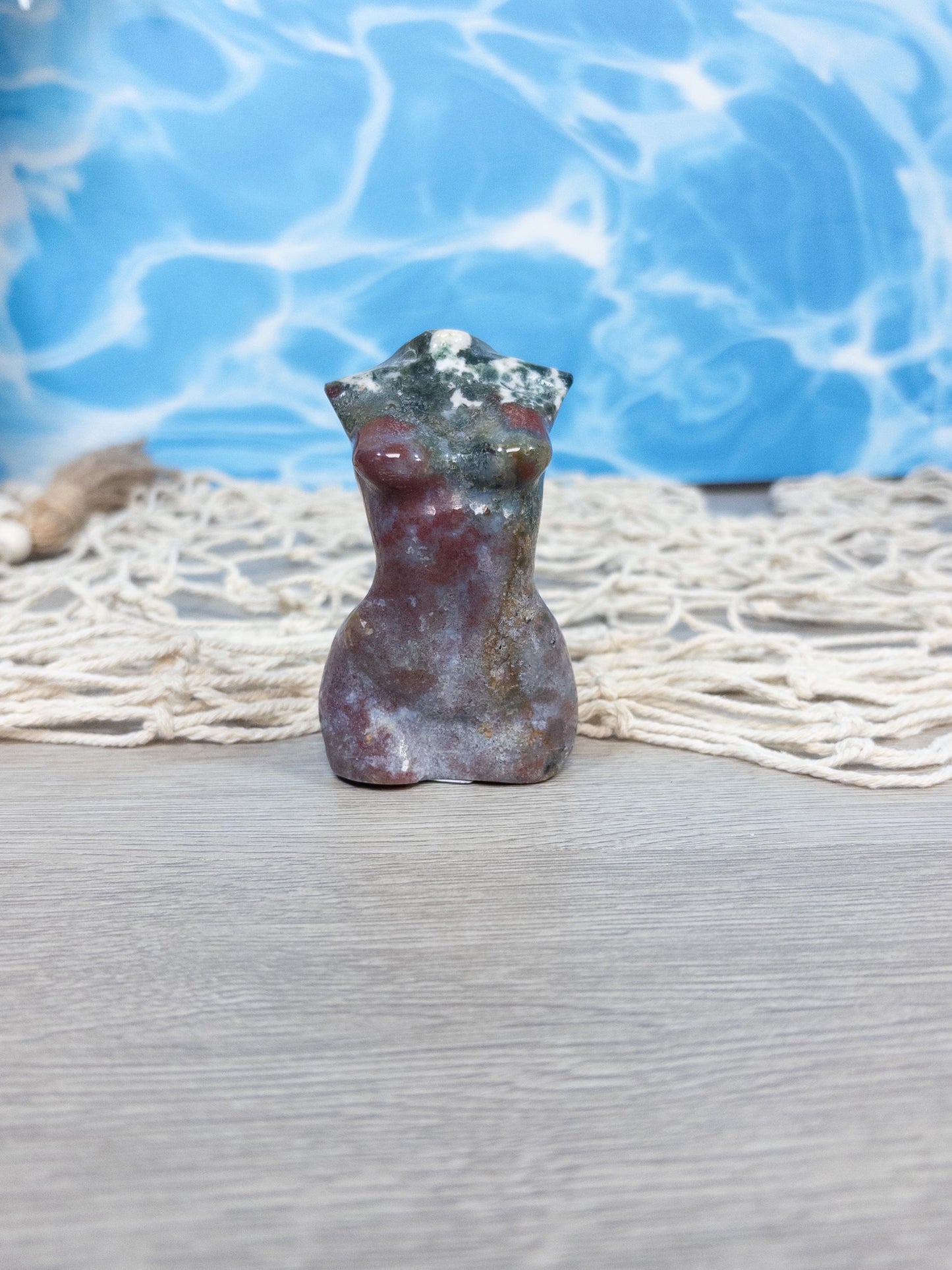 Ocean Jasper Female Body Carving
