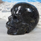 Purple Flash Labradorite Crystal Skull Carving