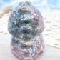 Ocean Jasper Baby Dino Carving: Crystal Animal Figurine