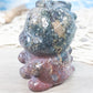 Ocean Jasper Baby Dino Carving: Crystal Animal Figurine