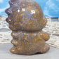 XL Ocean Jasper with Moss Agate Baby Dino Carving