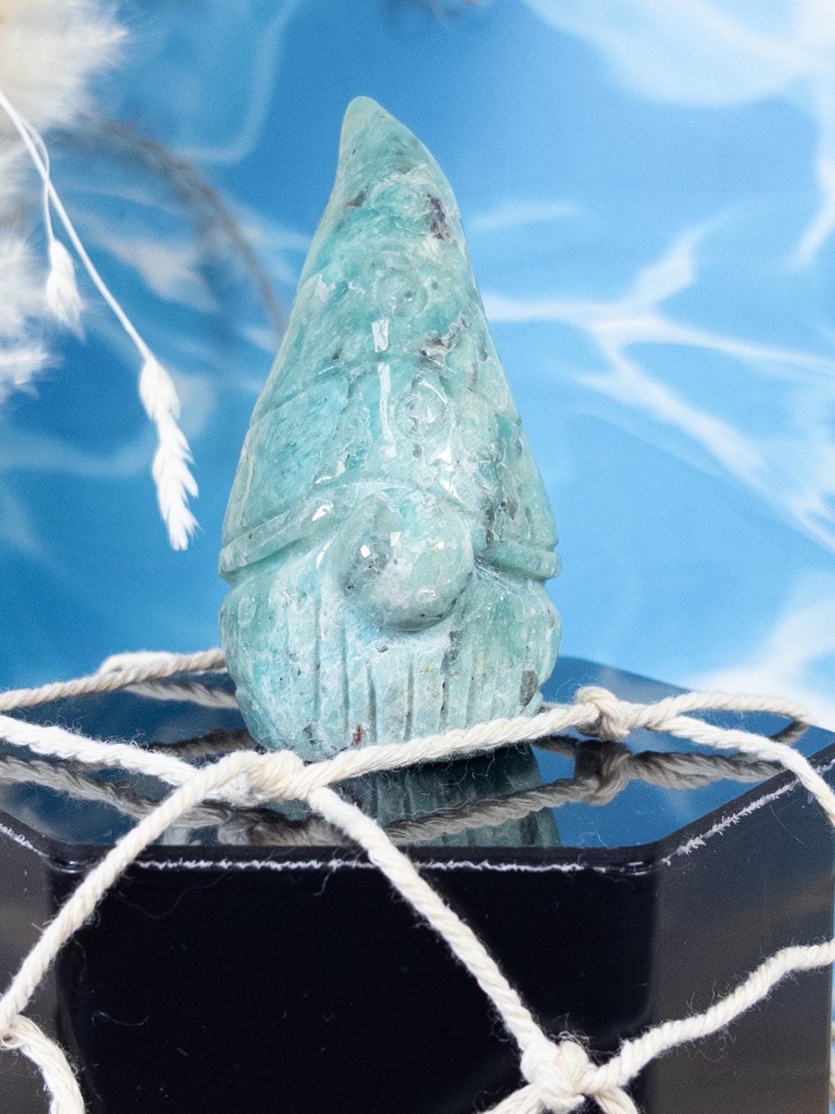 Amazonite Crystal Gnome Carving