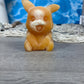 Orange calcite pikachu carving
