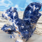 Sodalite Crystal Squirrel Carving