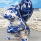 Sodalite Crystal Squirrel Carving