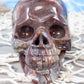 Mexican Agate Crystal Skull Carving with Druzy