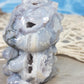 Druzy Moss Agate Baby Dinosaur Carving