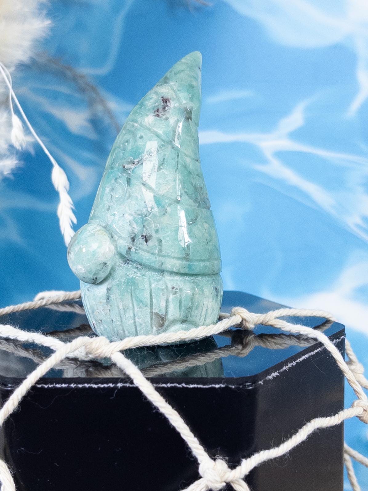 Amazonite Crystal Gnome Carving