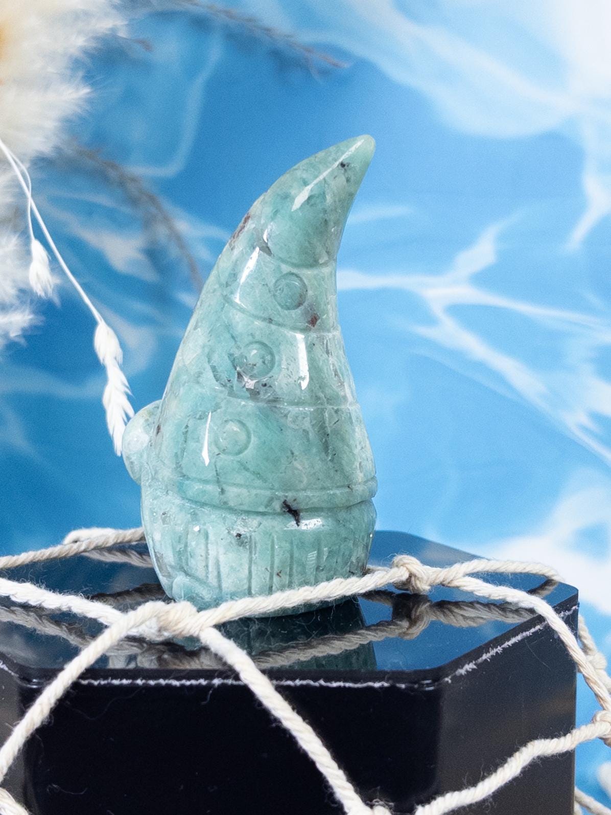 Amazonite Crystal Gnome Carving
